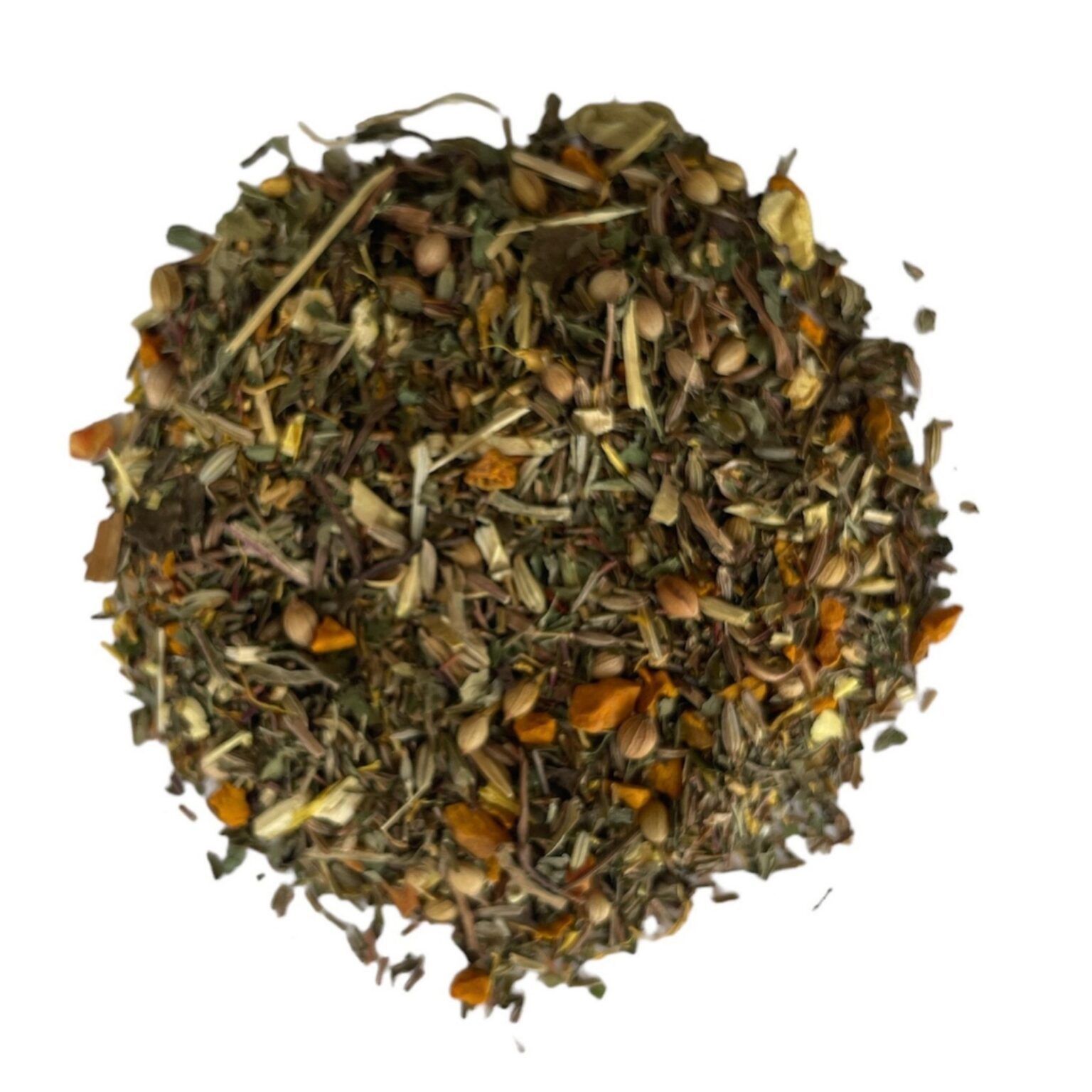 Organic Liver Support Tea blend with turmeric, dandelion, and rooibos for detox and wellness support. A natural, herbal infusion for liver health.