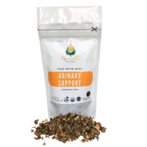 Urinary Support Herbal Tea is a soothing blend crafted to support the health and function of the urinary system. Featuring ingredients like cranberry, dandelion, nettle leaf, and parsley, this herbal infusion promotes healthy urine flow, aids in detoxification, and supports kidney and bladder health. The natural diuretic properties of these herbs help to flush out toxins, reduce inflammation, and maintain overall urinary tract wellness. Ideal for those seeking a gentle, natural way to support urinary health and maintain balance within the body. Drink daily for optimal results and a refreshed feeling.