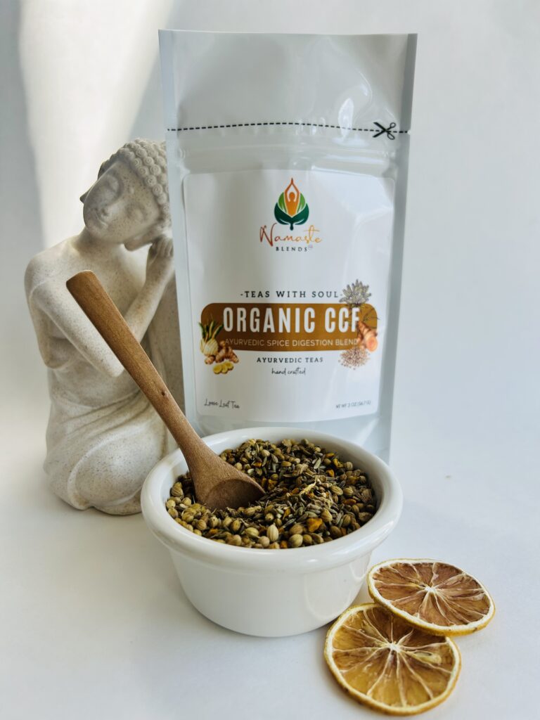 organic ccf tea bags herbal tea caffeine free ayurvedic tea cumin coriander fennel tea bags daily ritual tea organic herbal tea bags digestive style tea warm spiced herbal infusion loose leaf alternative tea bags small batch tea namaste blends tea cozy tea ritual calming tea simple herbal tea blend traditional ayurvedic tea cumin coriander fennel ginger turmeric herbal tea bags natural herbal tea gift tea bags for daily routine herbal tea pouch