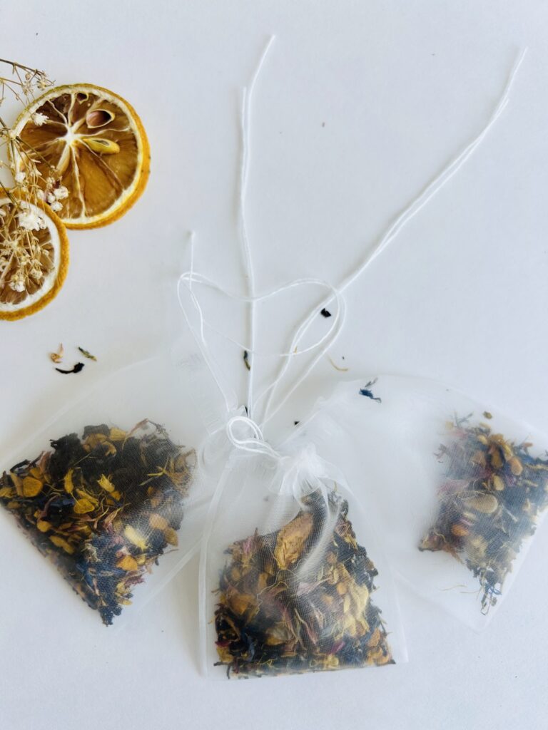 Herbal tea blend loose leaf and tea bags, caffeine free wellness tea, botanical tea for relaxation and daily balance, calming tea ritual, self care tea gift, natural herbal infusion, soothing evening tea, organic style loose leaf tea, cozy tea set, holistic lifestyle tea, small batch handcrafted tea, tea gift for women, relaxing herbal blend, wellness tea for calm, gentle daily tea ritual, premium loose leaf herbs, herbal tea bags for comfort and balance