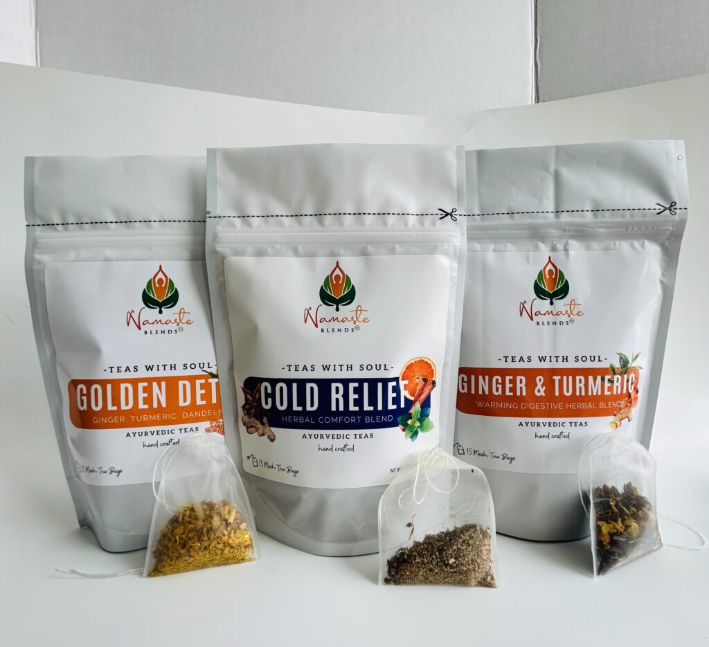 herbal tea bags for cold relief displayed in a minimalist setting with a white mug and neutral background, caffeine free herbal tea sachets with visible botanicals designed for soothing daily wellness rituals during seasonal changes, natural tea bags for cozy routines and mindful living, warm tea aesthetic, herbal tea for comfort and balance, wellness tea gift idea, tea bags presentation for self care and seasonal lifestyle