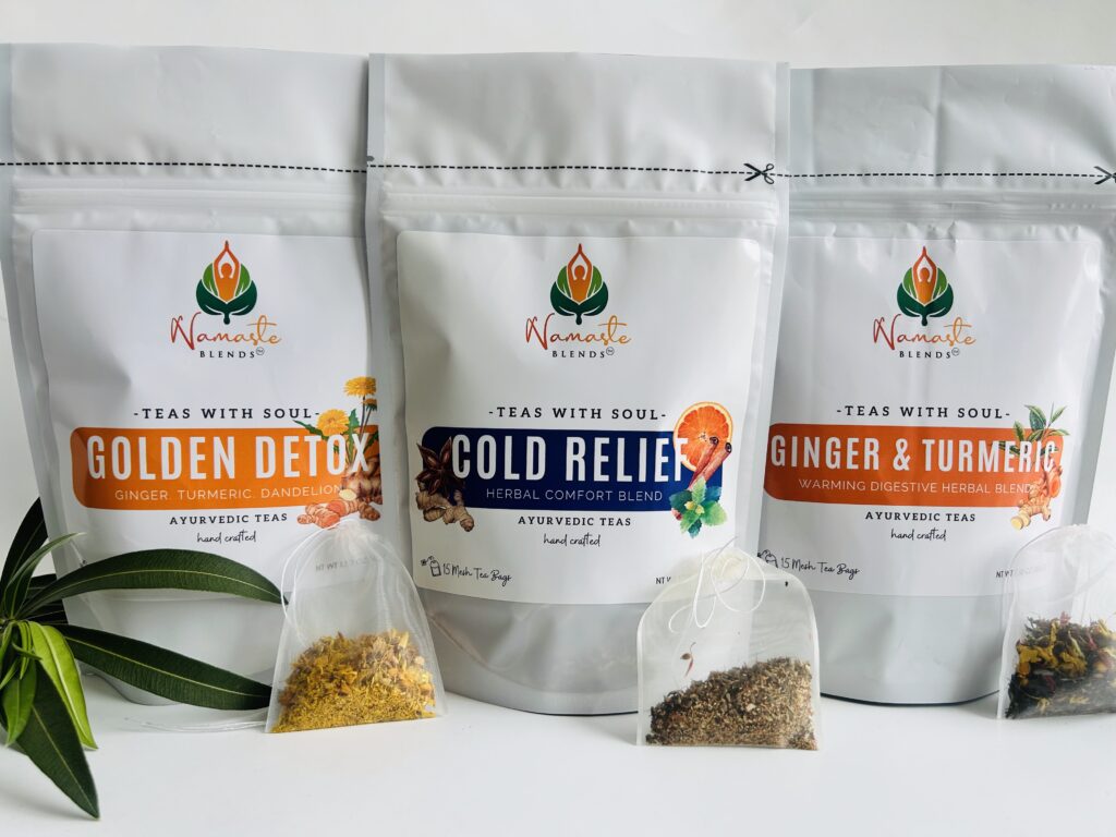 ginger turmeric herbal tea displayed in a minimalist setting with a white mug and warm neutral tones, caffeine free herbal tea with visible ginger pieces and turmeric root, warming botanical blend designed for daily wellness rituals and mindful living, cozy tea aesthetic, herbal tea for comfort and balance routine, wellness tea gift idea, tea presentation for self care and grounding daily habits