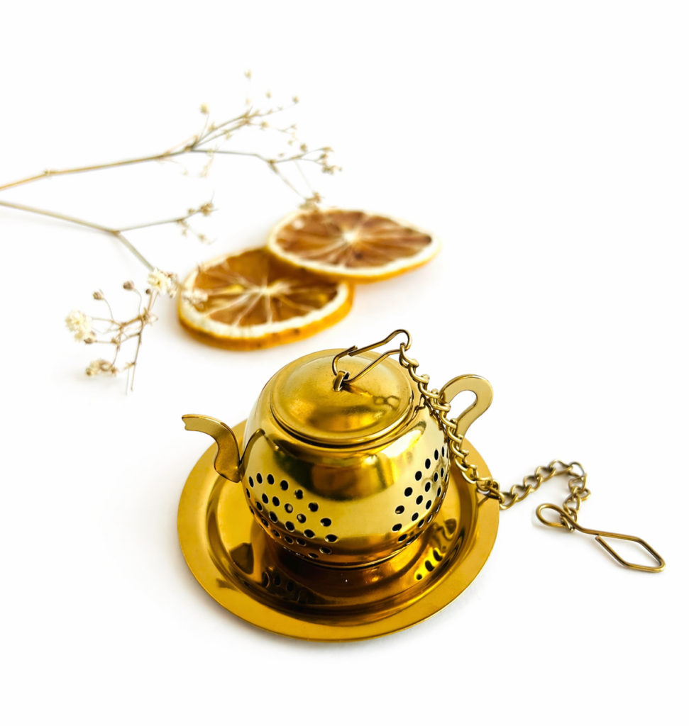 tea cup infuser stainless steel tea strainer for loose leaf tea reusable tea infuser for mug easy tea brewing tool fine mesh tea infuser for herbs tea accessory for tea lovers daily tea ritual tool simple tea setup minimalist tea accessory hot tea brewing infuser